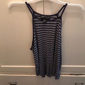 Forever 21 plus striped tank top